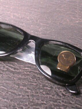 Ray Ban Wayfarer Black Precious Resin Sunglasses Made in Italy CLEAN